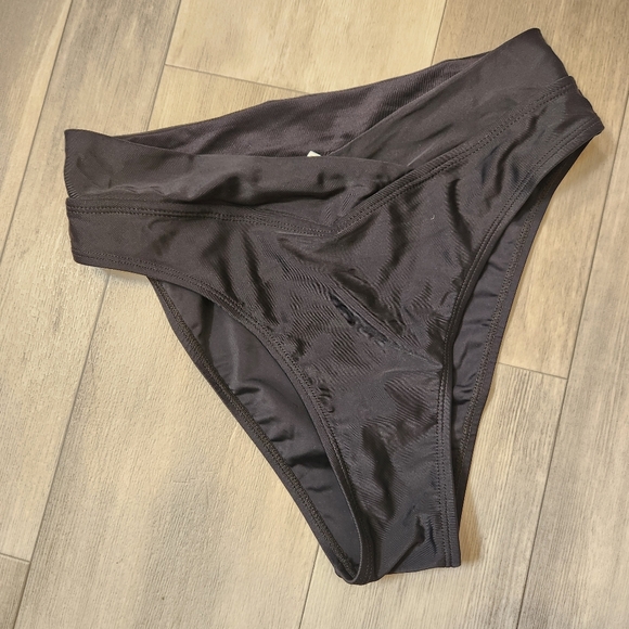 Tankini swimsuit S black floral tropical two piece swimwear beach summer top new - Picture 9 of 13